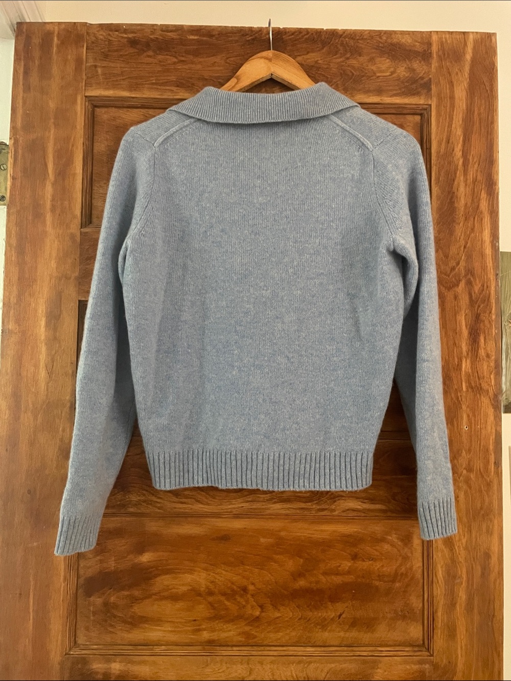 Alex Mill Alice cashmere polo sweater size small light blue - Picture 5 of 6